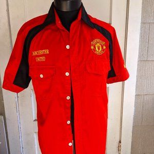 Red Manchester United Bowling Shirt XL